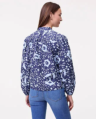 Ann Taylor Weekend Floral Stand Collar Blouse sold by Ann Taylor product image thumbnail 2