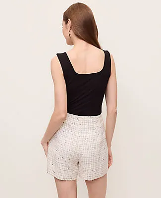 Ann Taylor The Petite Side Zip Short in Tweed sold by Ann Taylor product image thumbnail 3