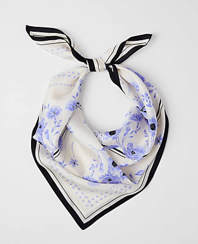 Ann Taylor Floral Silk Scarf sold by Ann Taylor