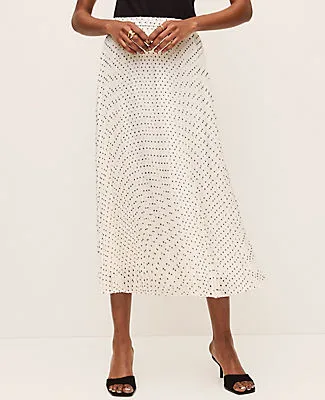 Ann Taylor Petite Polka Dot Chiffon Midi Skirt sold by Ann Taylor product image thumbnail 2
