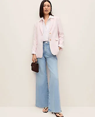 Ann Taylor The Greenwich Blazer in Textured Crepe sold by Ann Taylor product image thumbnail 3