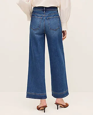 Ann Taylor The Petite Wide-Leg Crop Jean sold by Ann Taylor product image thumbnail 3