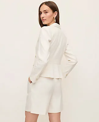 Ann Taylor The Petite Peplum Back Blazer in Linen Blend sold by Ann Taylor product image thumbnail 2
