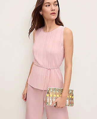 Ann Taylor Petite Pleated Halter Top sold by Ann Taylor