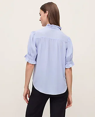 Ann Taylor Ruffle Collar Shirt sold by Ann Taylor product image thumbnail 2