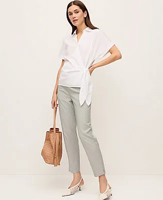Ann Taylor The Petite Natalie Pant in Houndstooth sold by Ann Taylor product image thumbnail 4