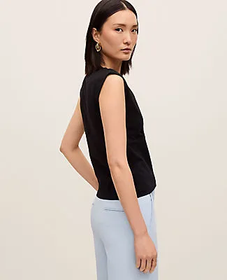 Ann Taylor Crossover V-Neck Shell Top sold by Ann Taylor product image thumbnail 2
