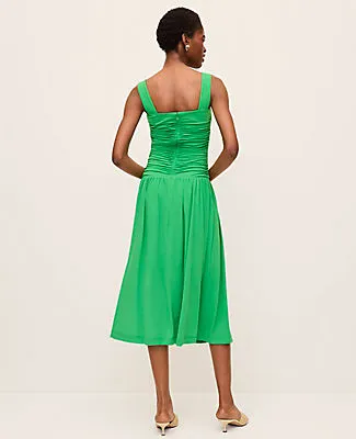 Ann Taylor Ruched Knit Midi Dress sold by Ann Taylor product image thumbnail 2
