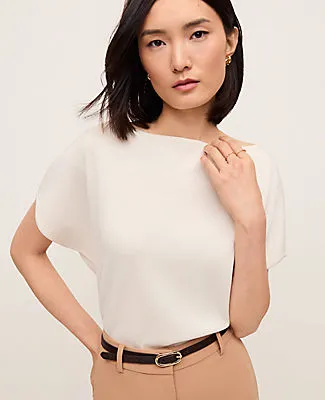 Ann Taylor Petite Dolman Boatneck Sweater Top sold by Ann Taylor product image thumbnail 3