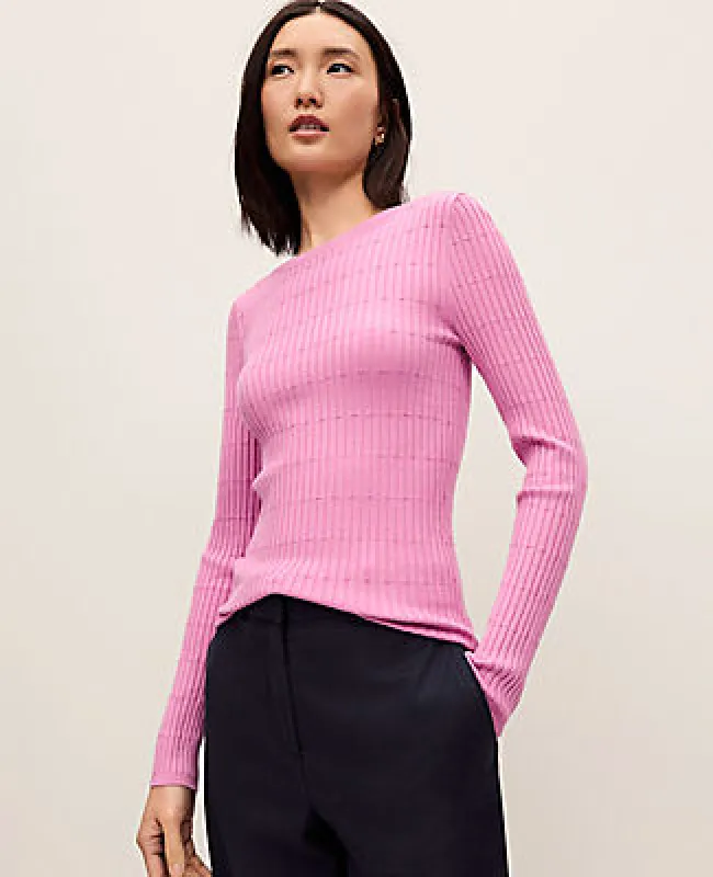 Ann Taylor Weekend Collection Textured Stitch Sweater made by Ann Taylor