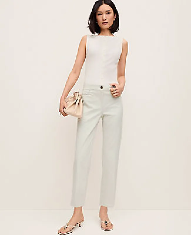 Ann Taylor The Tall Cotton Crop Pant sold by Ann Taylor
