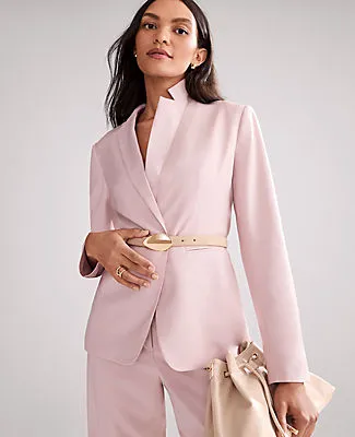 Ann Taylor The Petite Long One Button Blazer sold by Ann Taylor product image thumbnail 4