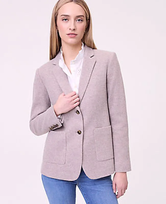 Ann Taylor Petite Weekend Greenwich Blazer in Brushed Knit made by Ann Taylor