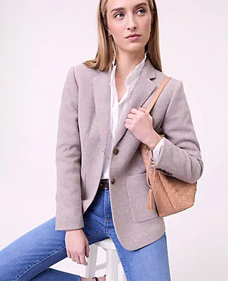 Ann Taylor Petite Weekend Greenwich Blazer in Brushed Knit sold by Ann Taylor product image thumbnail 3