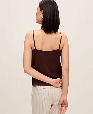Ann Taylor Satin Cowl Neck Tank Top sold by Ann Taylor product image thumbnail 2