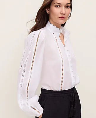 Ann Taylor Embroidered Blouse sold by Ann Taylor