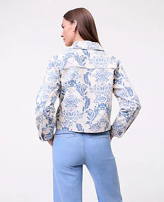 Ann Taylor Weekend Toile Denim Jacket sold by Ann Taylor product image thumbnail 2