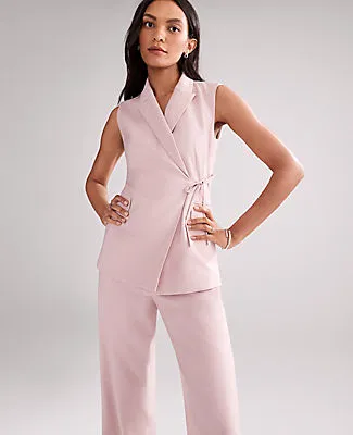 Ann Taylor The Petite Fitted Wrap Vest sold by Ann Taylor product image thumbnail 3