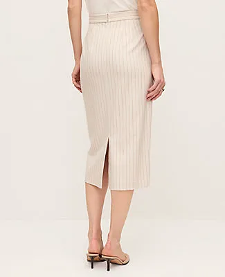 Ann Taylor The Clean Pencil Skirt in Pinstripe sold by Ann Taylor product image thumbnail 3