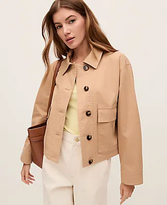 Ann Taylor Petite Weekend Shirt Jacket sold by Ann Taylor
