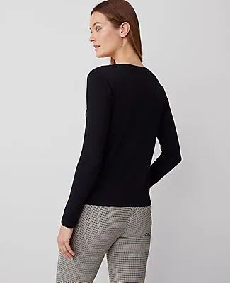 Ann Taylor Weekend Crew Neck Top sold by Ann Taylor product image thumbnail 2