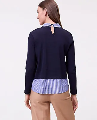 Ann Taylor Weekend Layered Mix Media Top sold by Ann Taylor product image thumbnail 2