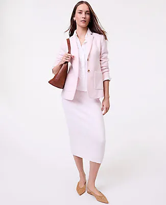 Ann Taylor Petite Weekend Greenwich Blazer in Brushed Knit sold by Ann Taylor product image thumbnail 3
