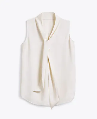 Ann Taylor Petite Bow Neck Shell Top sold by Ann Taylor product image thumbnail 2