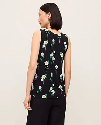 Ann Taylor Petite Floral Mixed Media Tank Top sold by Ann Taylor product image thumbnail 2