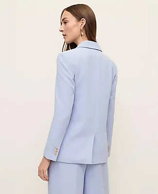 Ann Taylor The Petite Wrap Effect Blazer in Textured Crepe sold by Ann Taylor product image thumbnail 2