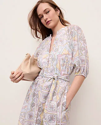 Ann Taylor Petite Paisley Flare Dress sold by Ann Taylor product image thumbnail 3
