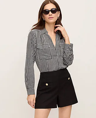 Ann Taylor The Petite Button Pocket Short in Twill sold by Ann Taylor product image thumbnail 2