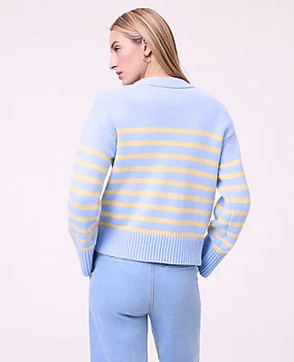 Ann Taylor Weekend Striped Crew Neck Sweater sold by Ann Taylor product image thumbnail 2