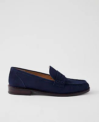 Ann Taylor Weekend Suede Penny Loafer sold by Ann Taylor