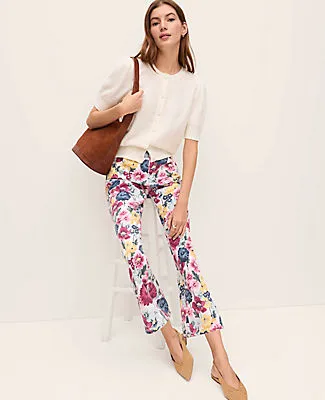 Ann Taylor Petite Weekend Pointelle Crew Neck Cardigan sold by Ann Taylor product image thumbnail 2