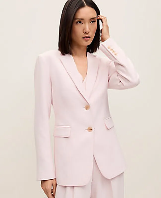 Ann Taylor The Greenwich Blazer in Textured Crepe made by Ann Taylor