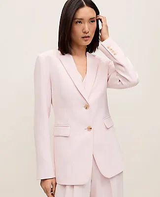 Ann Taylor The Greenwich Blazer in Textured Crepe sold by Ann Taylor