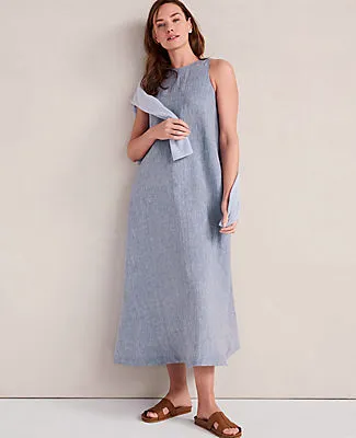 Ann Taylor Haven Well Within Linen Boat Neck Maxi Dress sold by Ann Taylor