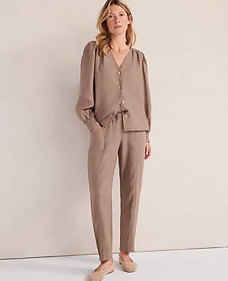 Ann Taylor Haven Well Within Linen V-Neck Blouse sold by Ann Taylor product image thumbnail 3