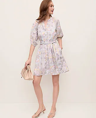 Ann Taylor Petite Paisley Flare Dress sold by Ann Taylor