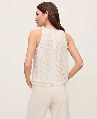 Ann Taylor Petite Daisy Appliqué Halter Top sold by Ann Taylor product image thumbnail 2