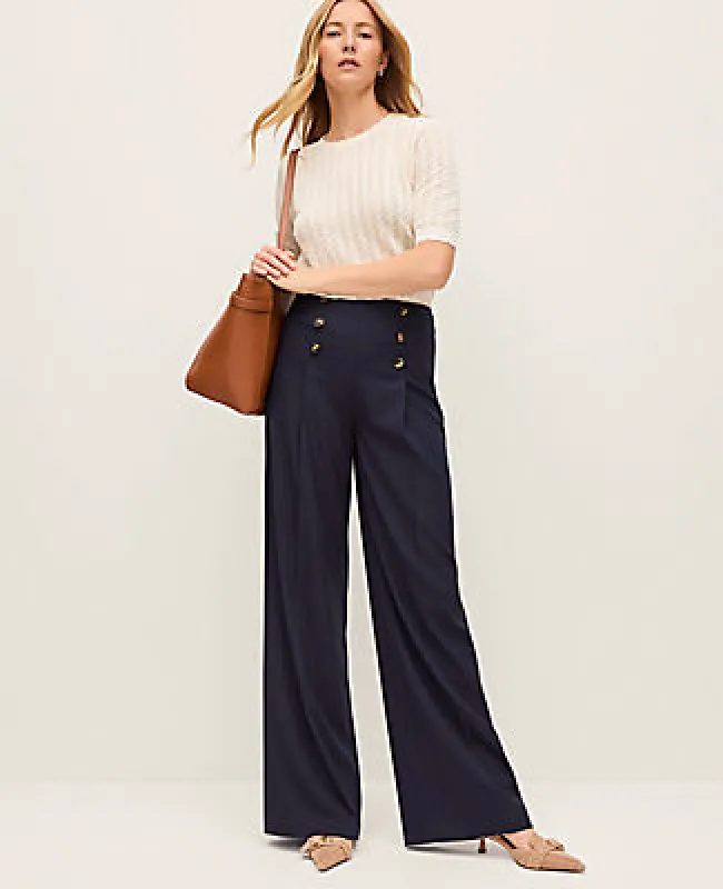 Ann Taylor The Petite Wide-Leg Sailor Pant made by Ann Taylor