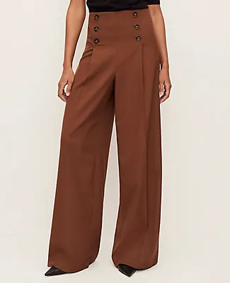 Ann Taylor The Petite Wide-Leg Sailor Pant sold by Ann Taylor product image thumbnail 2