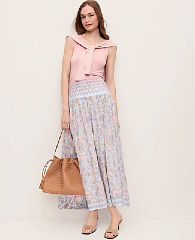 Ann Taylor Petite Paisley Maxi Skirt made by Ann Taylor