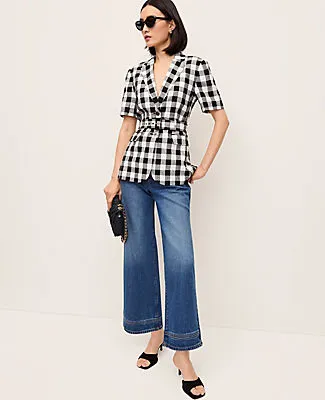 Ann Taylor The Petite Wide-Leg Crop Jean sold by Ann Taylor product image thumbnail 4
