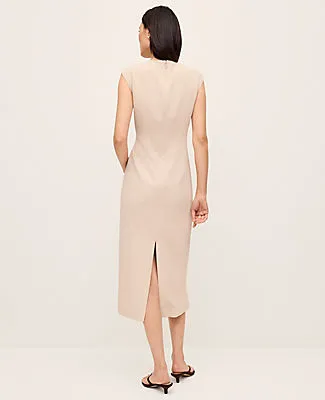 Ann Taylor Petite Crew Neck Twist Sheath Dress sold by Ann Taylor product image thumbnail 2