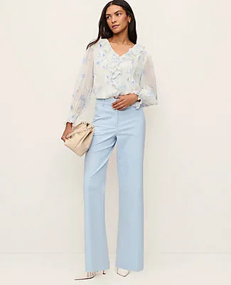 Ann Taylor The Petite Wide-Leg Pant in Doubleweave sold by Ann Taylor