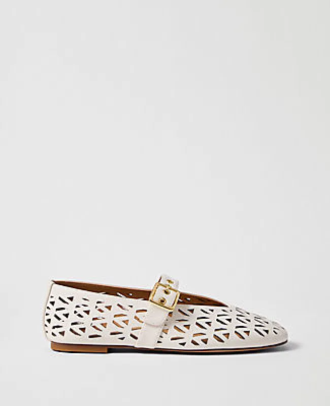 Ann Taylor Weekend Leather Mary Jane Ballet Flat made by Ann Taylor
