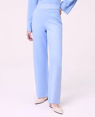 Ann Taylor Petite Weekend Easy Fit Wide-Leg Sweater Pant sold by Ann Taylor product image thumbnail 2