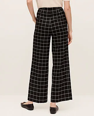Ann Taylor The Grace Straight Pant in Windowpane sold by Ann Taylor product image thumbnail 3